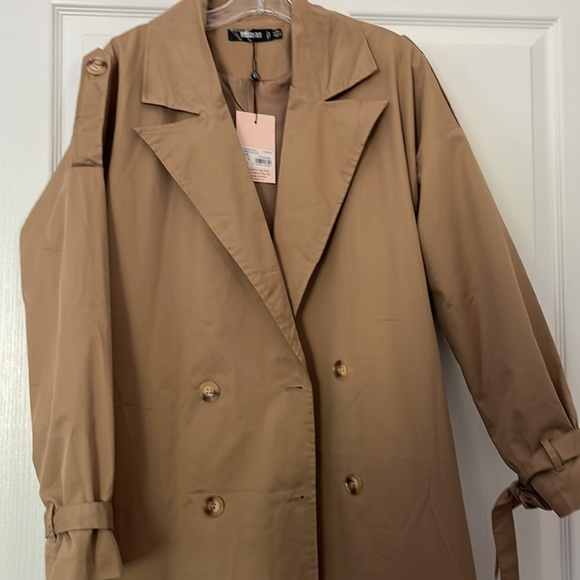Longline Oversized Double Breasted Trenchcoat - Picture 2 of 7